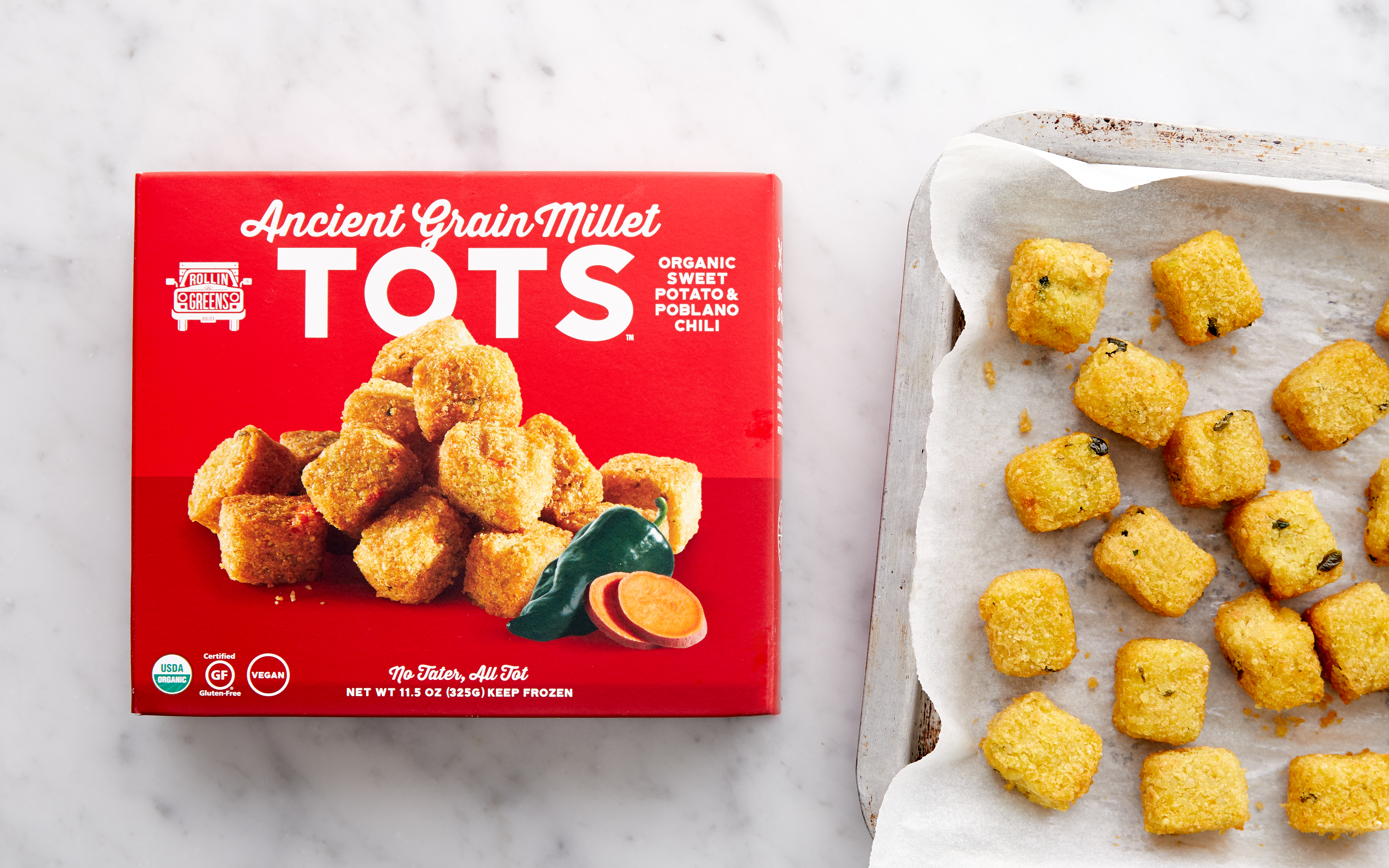 Sweet & Spicy Millet Tots RollinGreens SF Bay Good Eggs